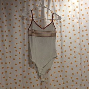 White striped bodysuit